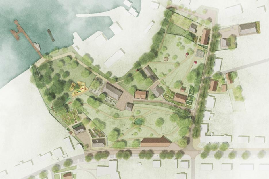 Lageplan Kerngebiet - Freiraum-Entwurf