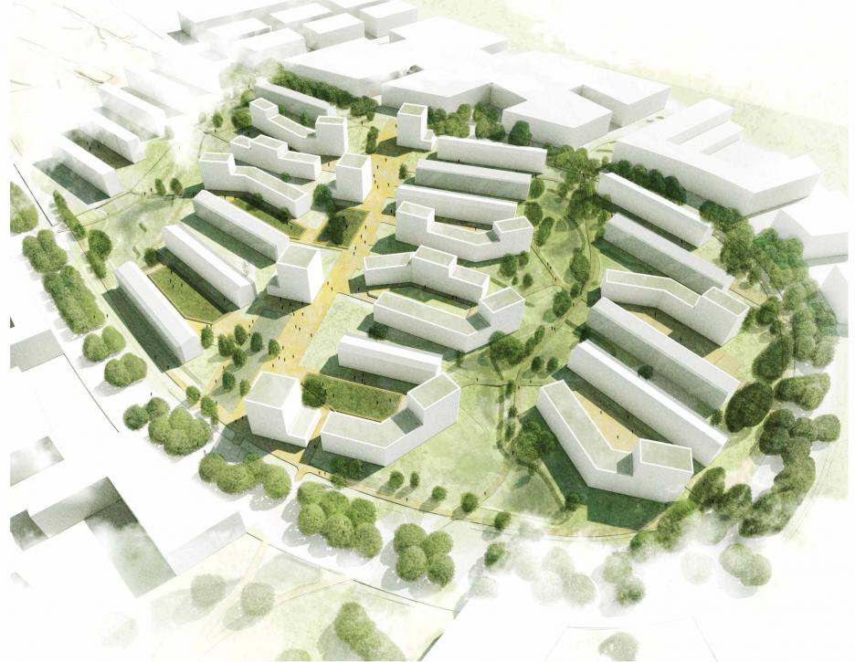 Blick über das Stadtquartier