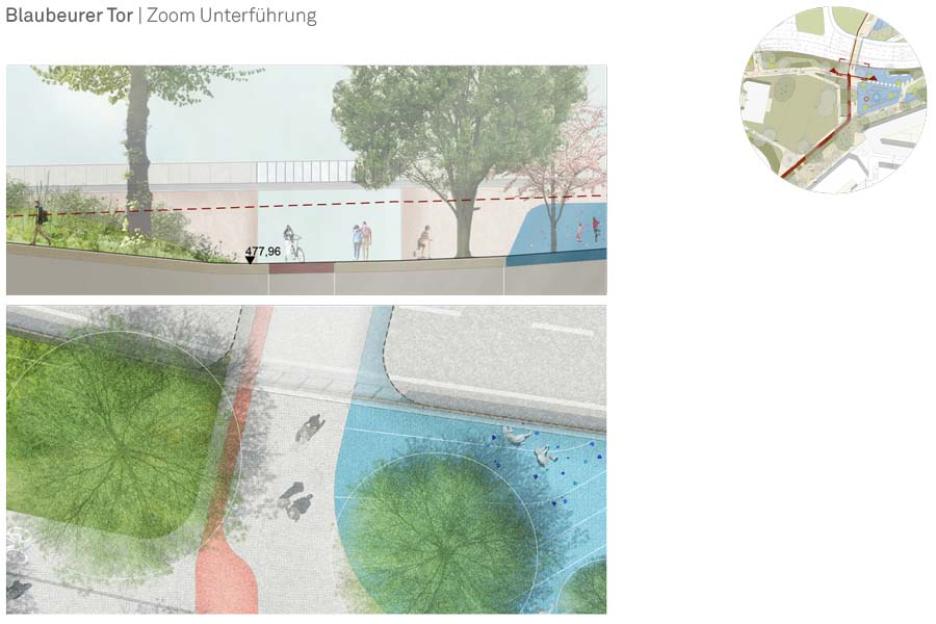 Blaubeurer Tor | Zoom Unterführung